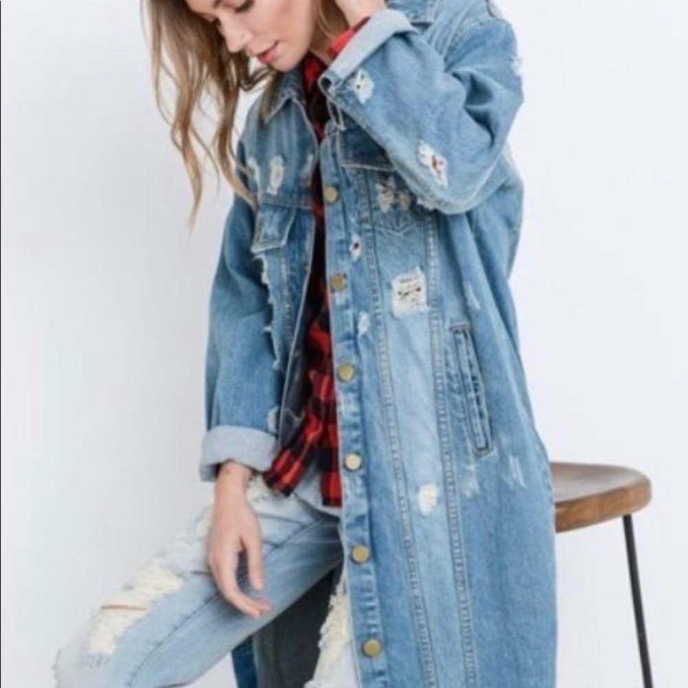 Longline Denim Jacket